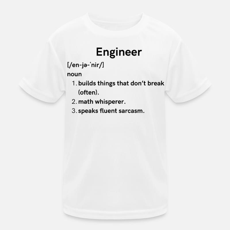 engineer  Kids Functional T-Shirt