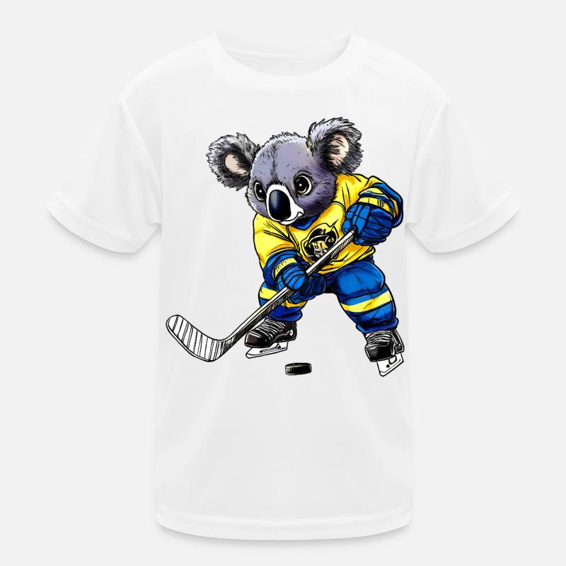 Koalas Eishockey Kinder Funktions-T-Shirt