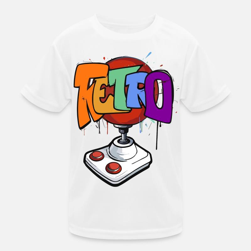 Design néon de jeu rétro T-shirt sport Enfant