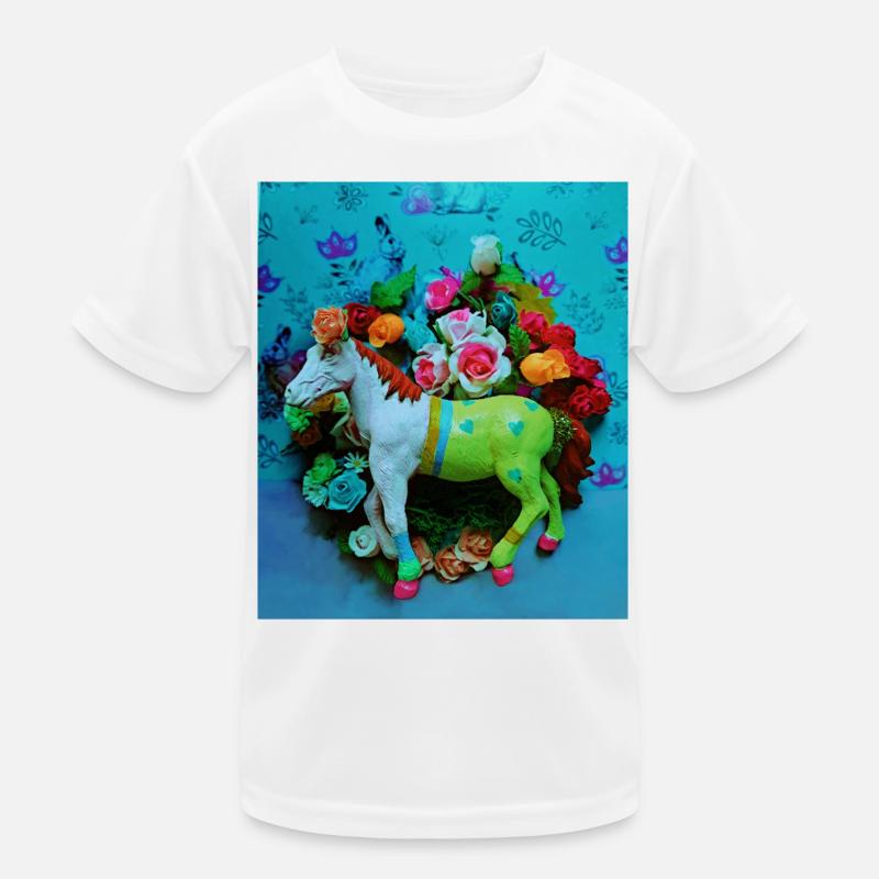 Cheval de carnaval coloré T-shirt sport Enfant