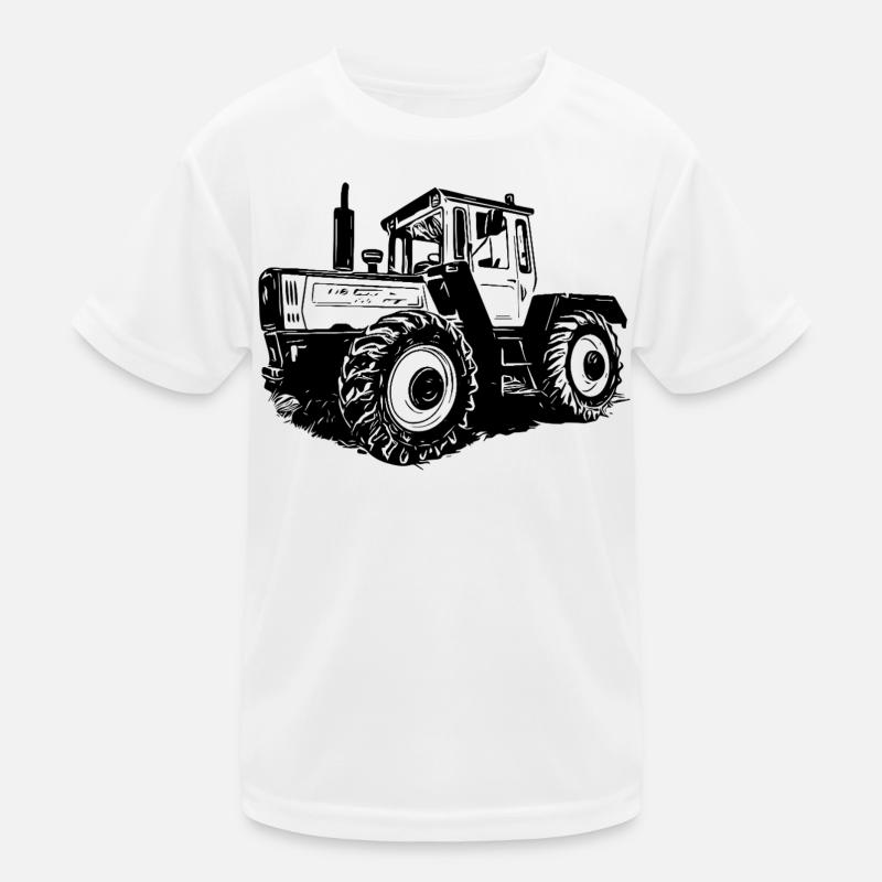 Tractor Power Silhouette Kids Functional T-Shirt