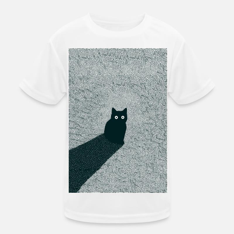 Kitty Dots Kinder Funktions-T-Shirt