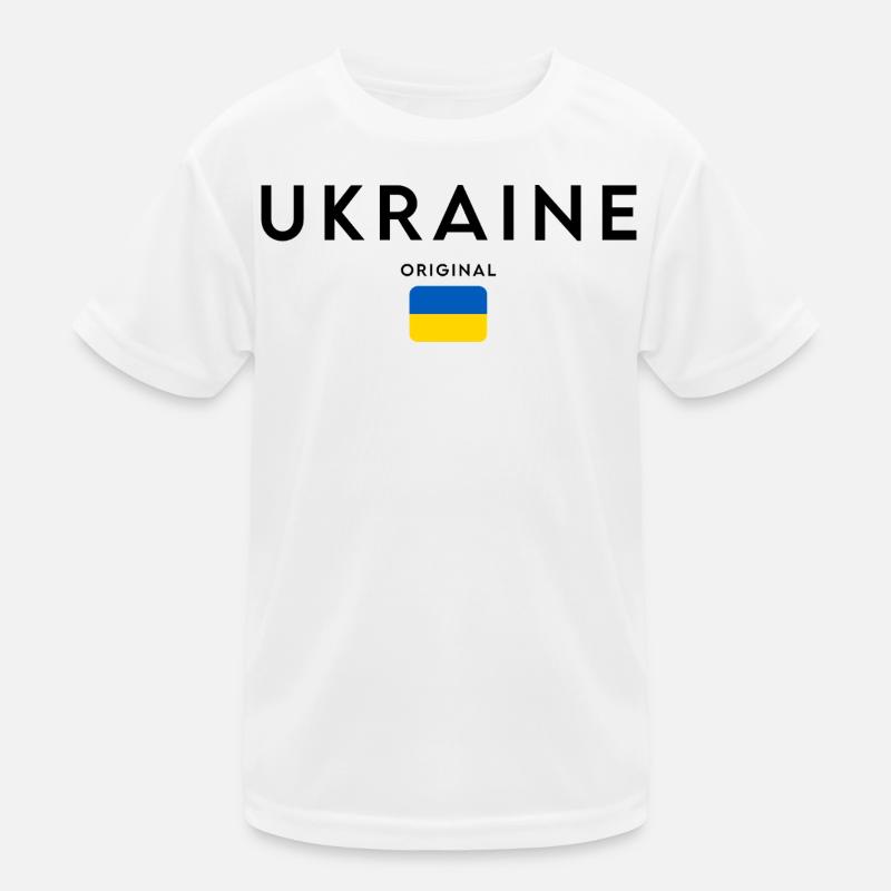 Fierté ukrainienne, design minimaliste et élégant T-shirt sport Enfant