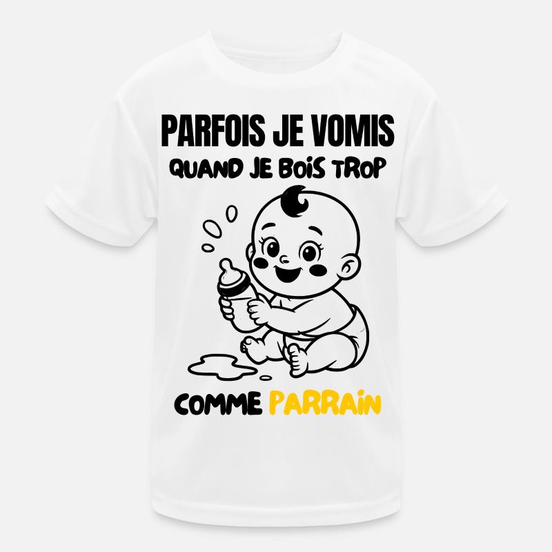 Parfois je vomis comme Parrain T-shirt sport Enfant