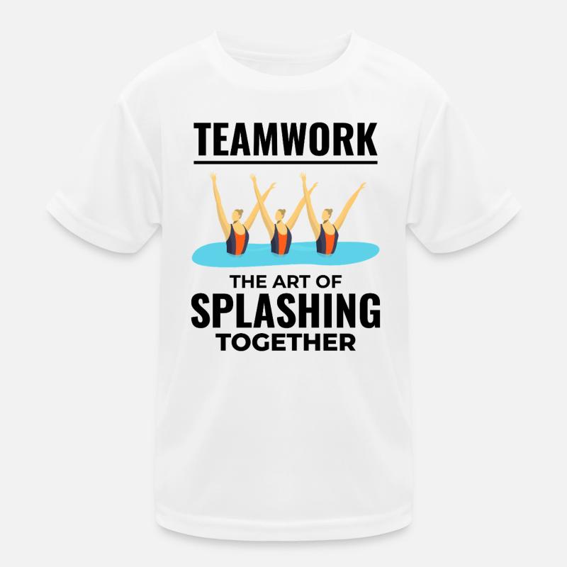 Triumphant Synchronised Swimmers Design Kids Functional T-Shirt