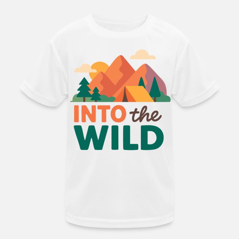 Mountains and forest wilderness Kids Functional T-Shirt