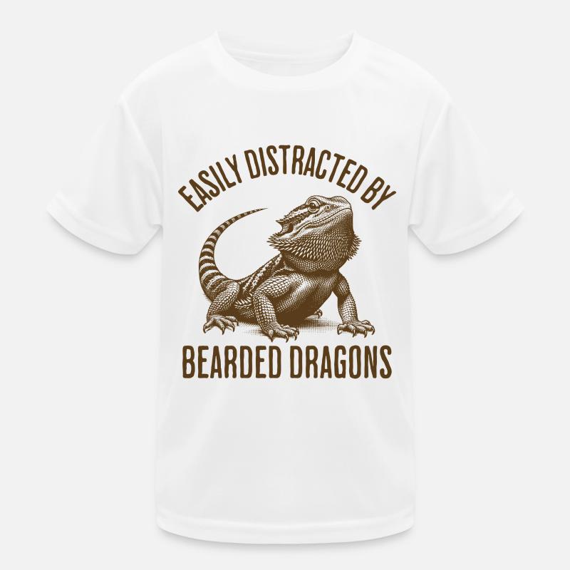 Facilement distrait par les dragons barbus T-shirt sport Enfant