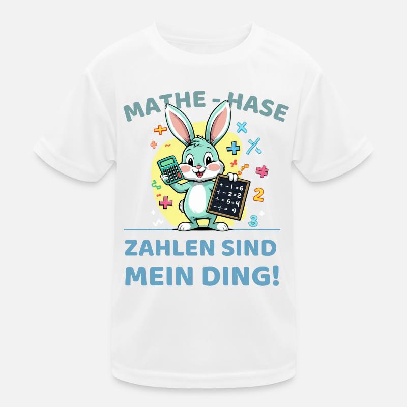 Math bunny with calculation task Kids Functional T-Shirt
