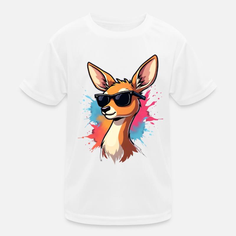 Illustration de faon avec des lunettes de soleil cool T-shirt sport Enfant