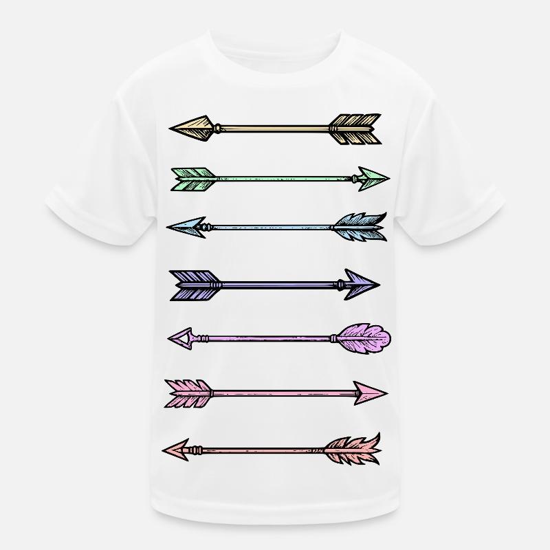 Bunte Pfeile Design Kinder Funktions-T-Shirt