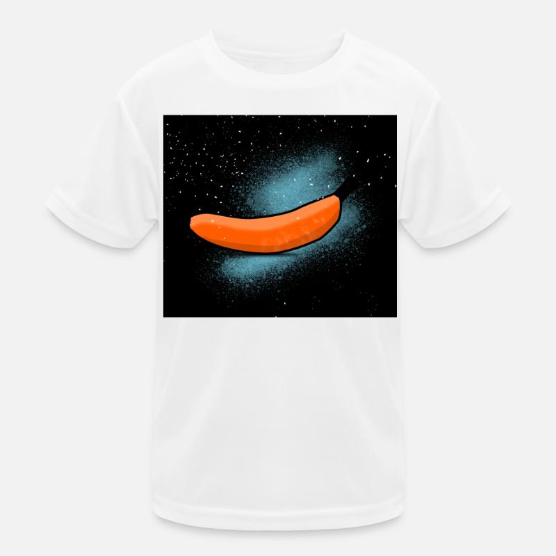 Banane im Universum Kinder Funktions-T-Shirt