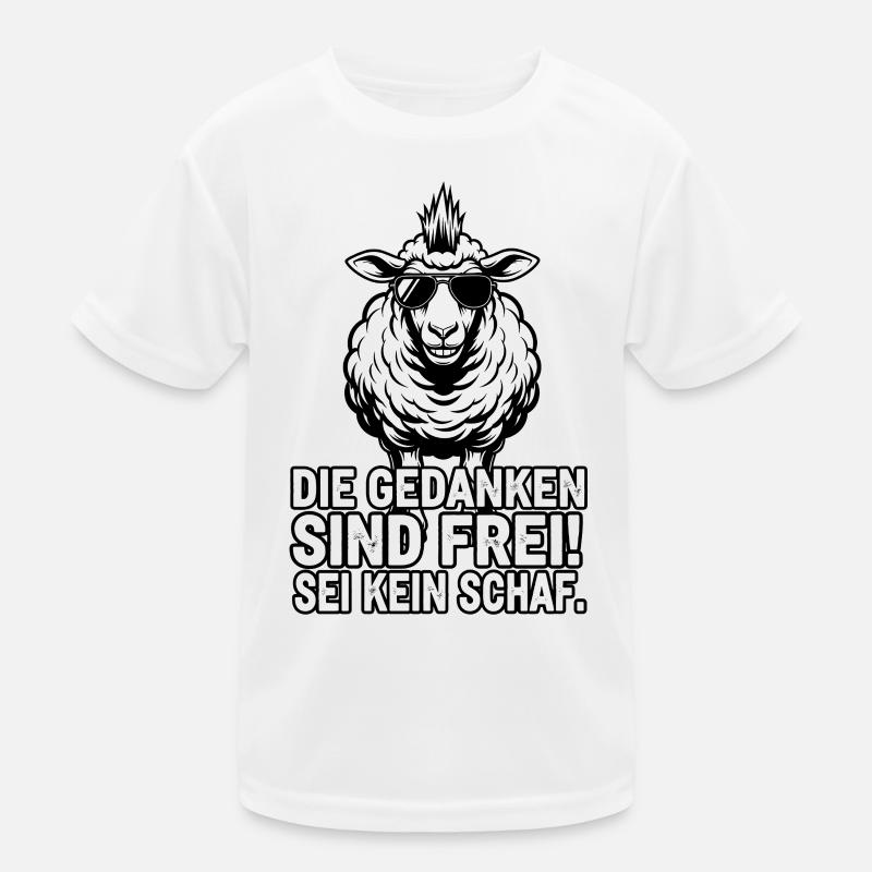 Cooles Schaf - Meinungsfreiheit  Kinder Funktions-T-Shirt