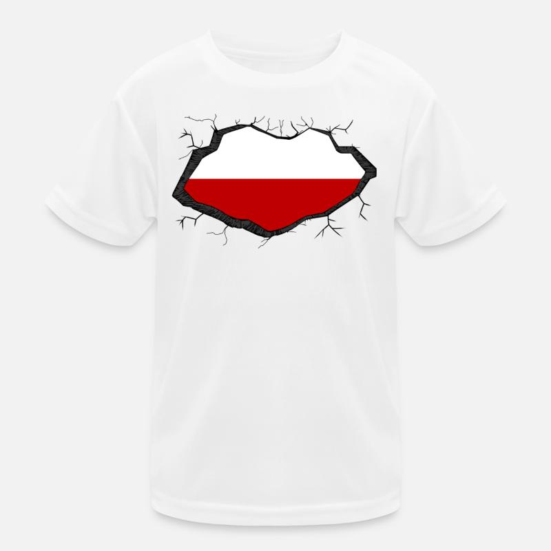 Drapeau polonais T-shirt sport Enfant