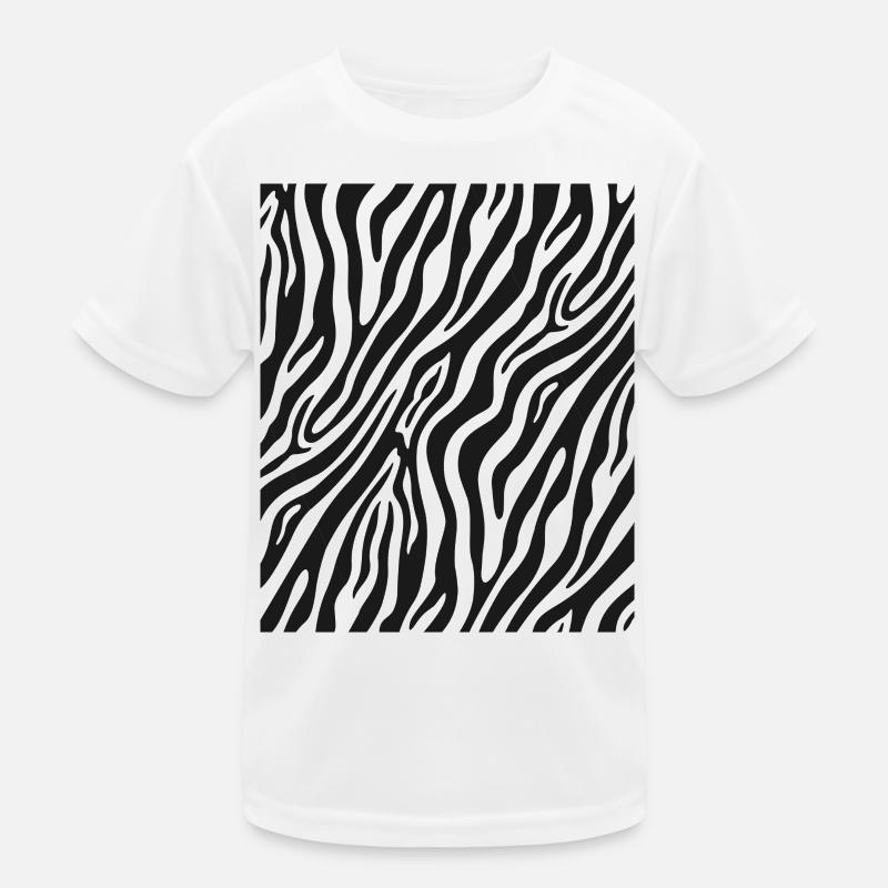 Zebra Muster Kinder Funktions-T-Shirt