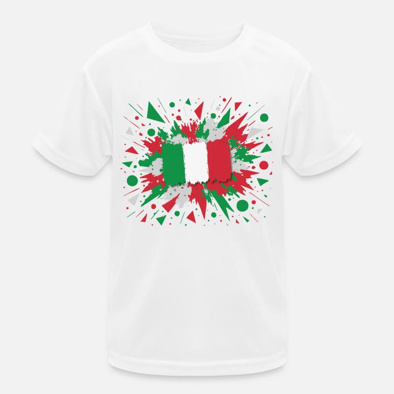 Impression d’art drapeau italien T-shirt sport Enfant