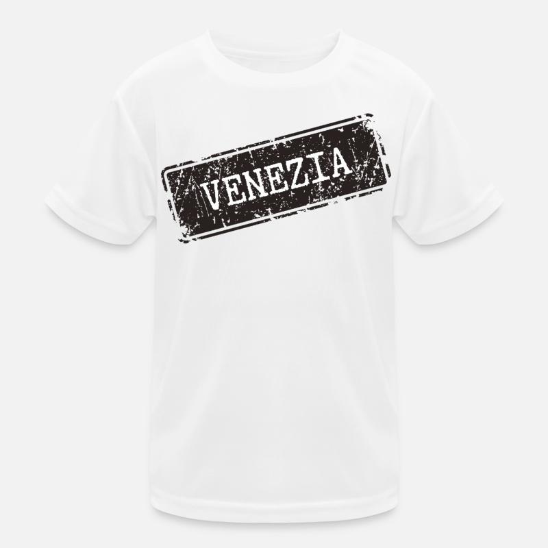Venezia City Map Design Kids Functional T-Shirt