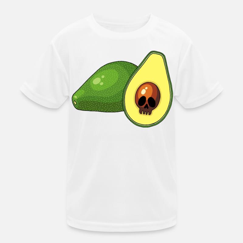 Avocado-Schädel Kinder Funktions-T-Shirt