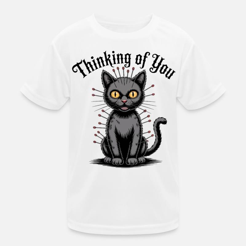 Voodoo Cat denkt an dich Kinder Funktions-T-Shirt