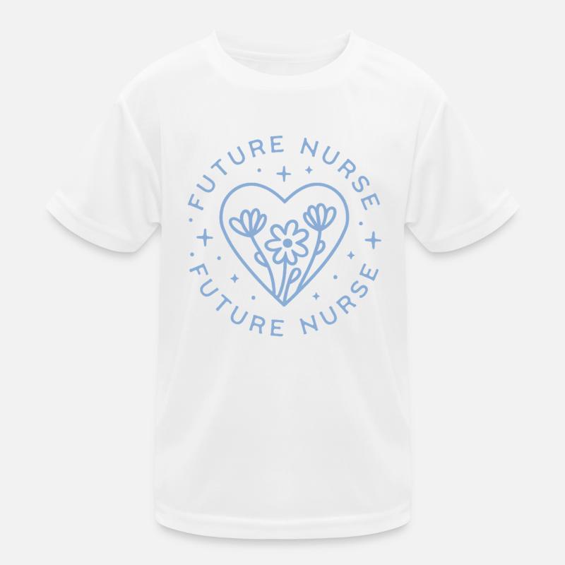 Futur étudiant en soins infirmiers jolie affirmation de motivation T-shirt sport Enfant