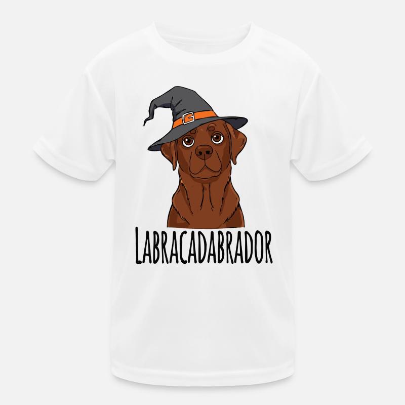 Conception de chapeau de sorcière Labracadabrador T-shirt sport Enfant