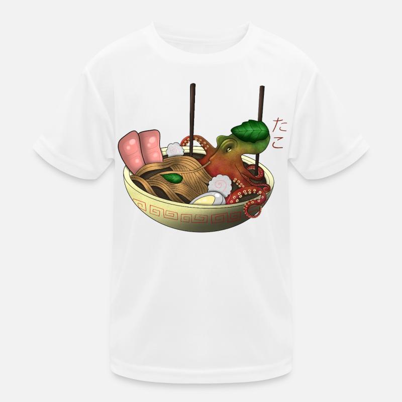 Octopus Ramen Bowl Art T-shirt sport Enfant