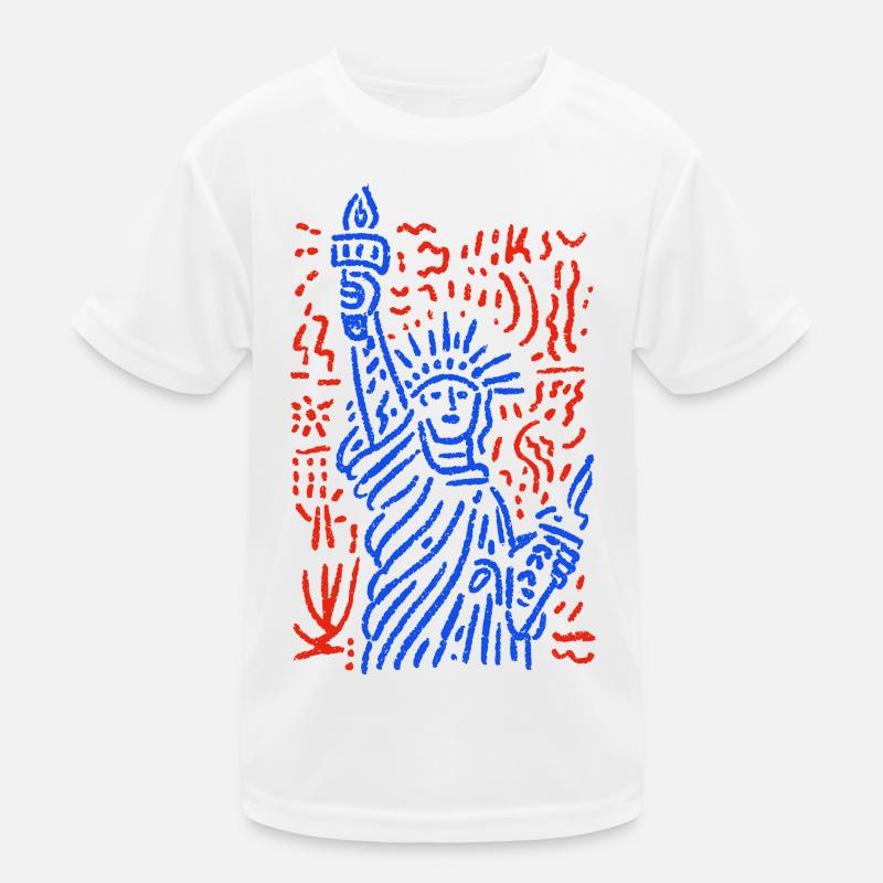 Lady liberty Kids Functional T-Shirt