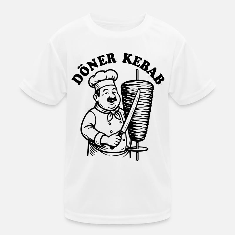 Döner Kebab - Fast Food - Spruch Kinder Funktions-T-Shirt