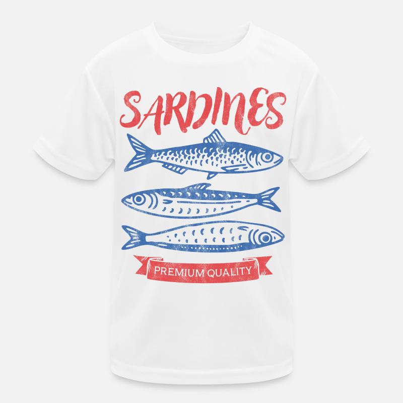 Sardinen Kinder Funktions-T-Shirt