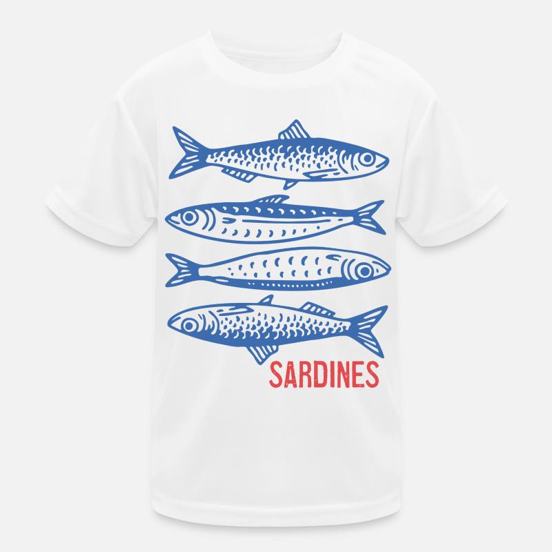 Sardinen Kinder Funktions-T-Shirt