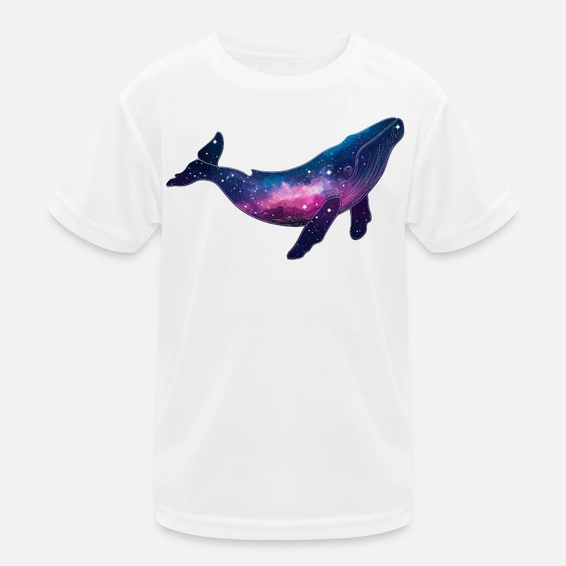 Whale Subtle Bisexual Bi Galaxy Whale Space Kids Functional T-Shirt