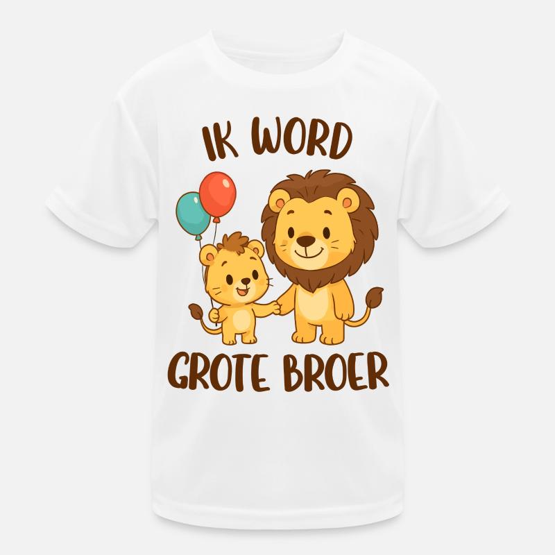 Großer Bruder, ich werde großer Bruder sein, Leo Kinder Funktions-T-Shirt