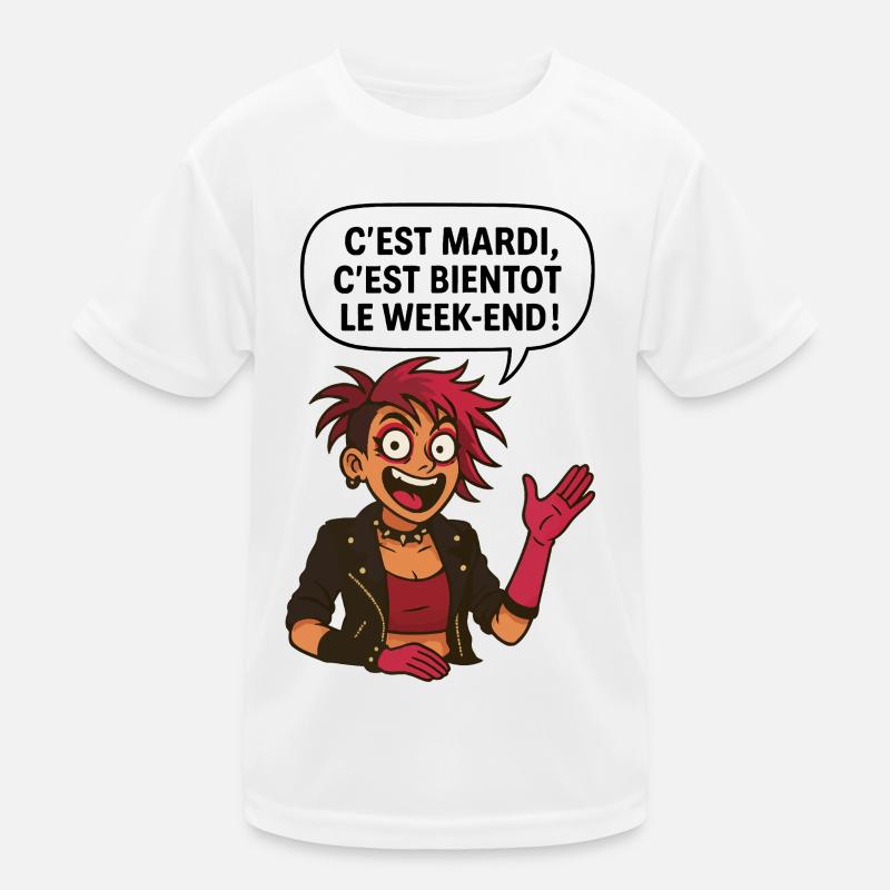 C'est mardi ! C'est bientôt le weekend ! T-shirt sport Enfant