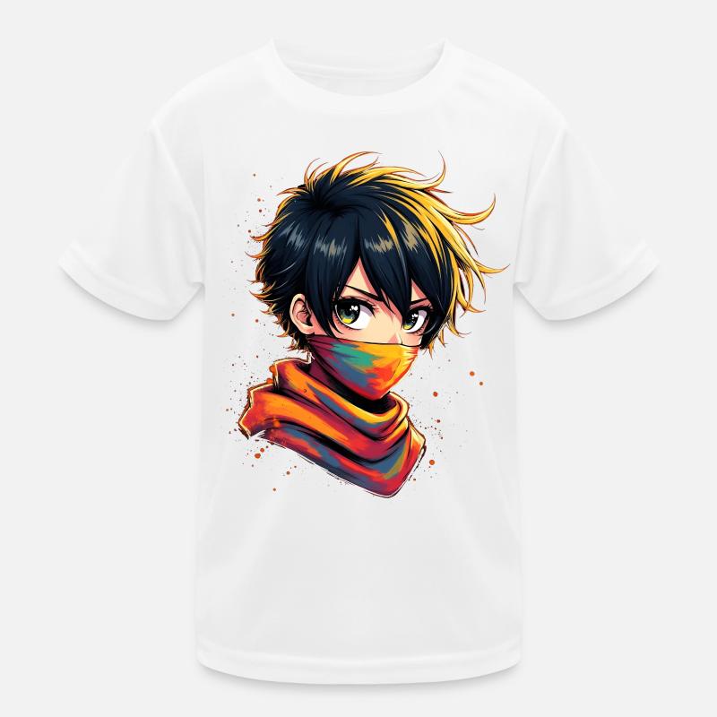 Ninja coloré avec mascarade T-shirt sport Enfant