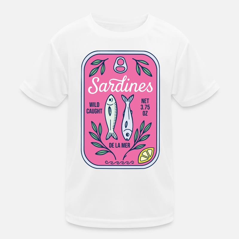 Sardinen Kinder Funktions-T-Shirt