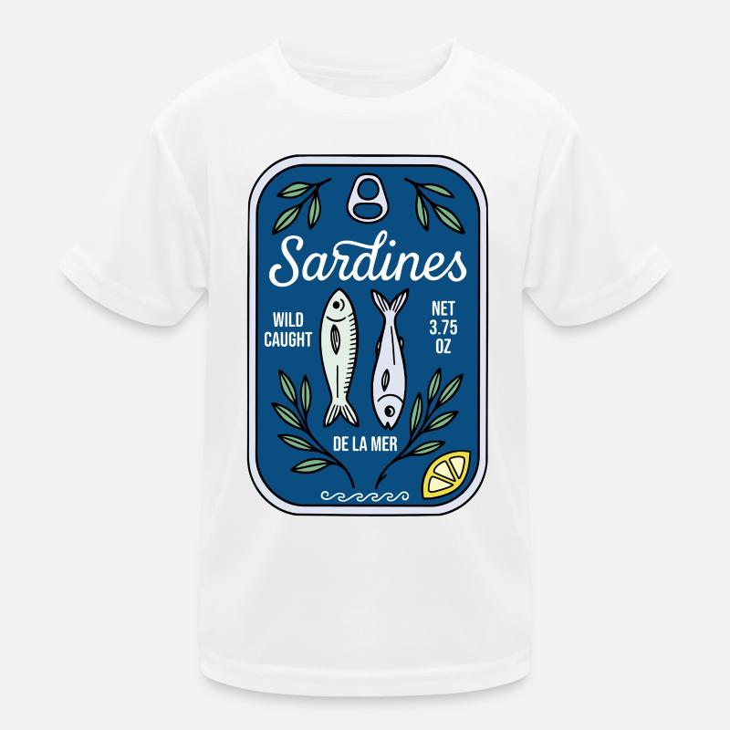 Sardinen Kinder Funktions-T-Shirt