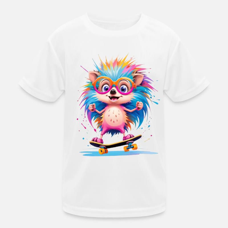 Pate colorée hérisson T-shirt sport Enfant