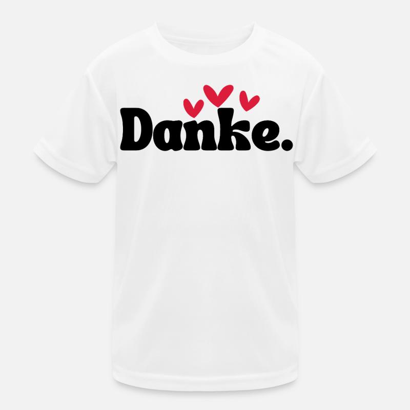 Three Hearts Doodle Pattern Kids Functional T-Shirt