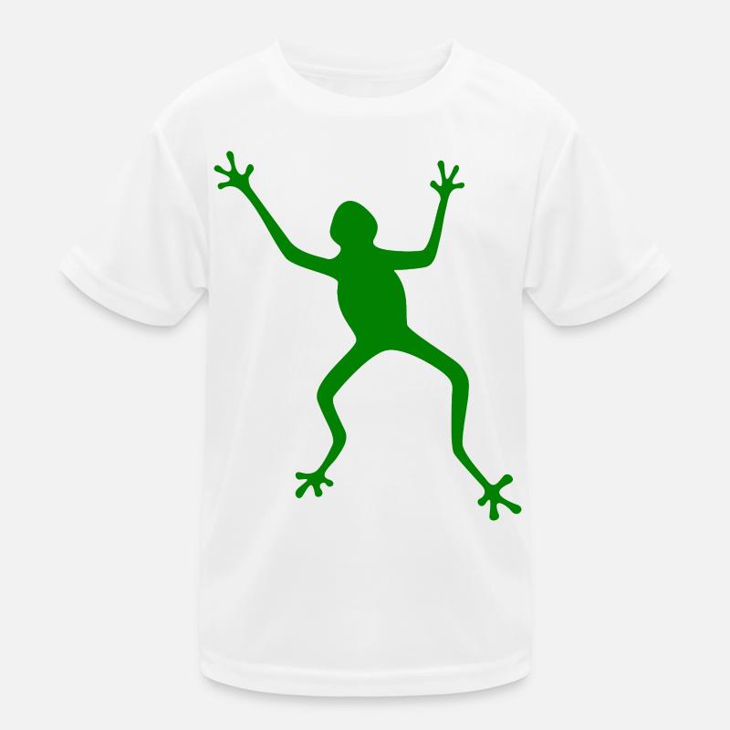 Frog Silhouette: Tropical, Rainforest Kids Functional T-Shirt