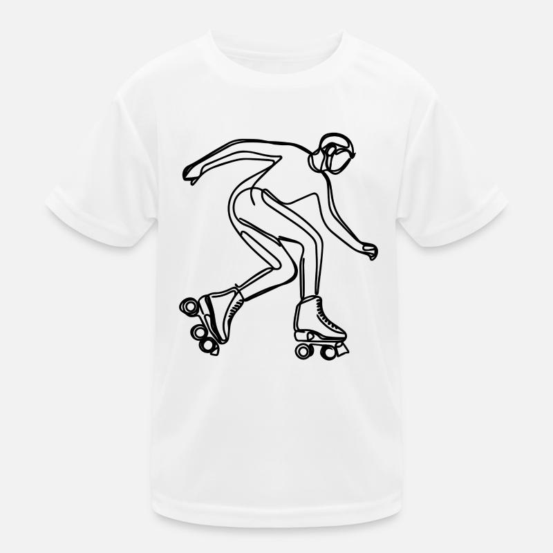 Rollschuhläufer Kinder Funktions-T-Shirt