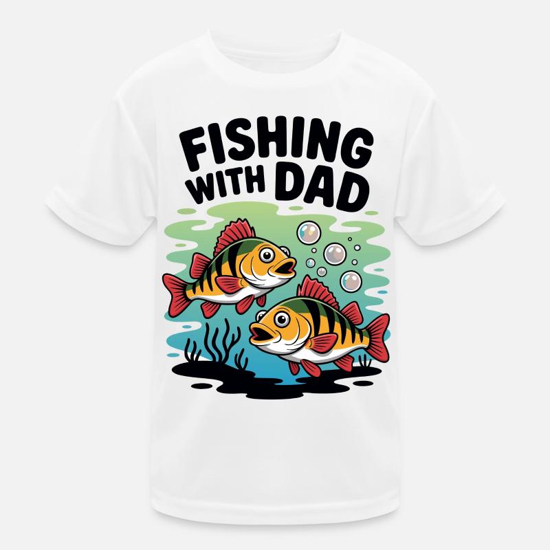 Pêche avec papa le week-end T-shirt sport Enfant