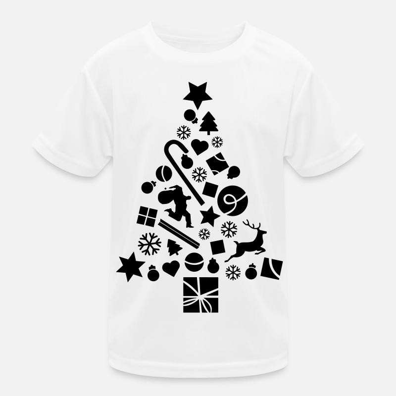 Sapin de Noël plein de décorations T-shirt sport Enfant
