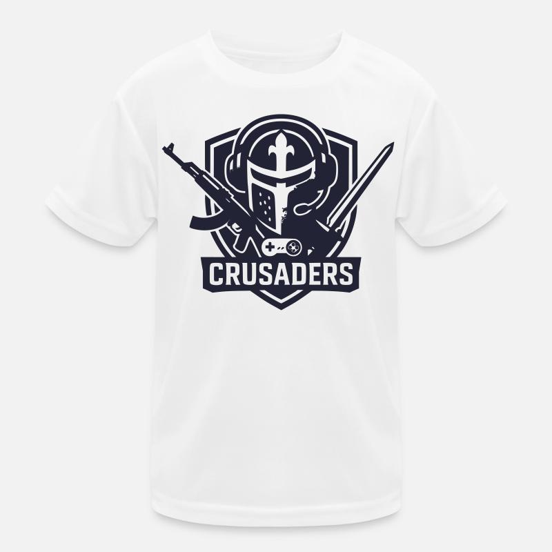 Crusaders_Logo_-_NavyBlue Kinder Funktions-T-Shirt