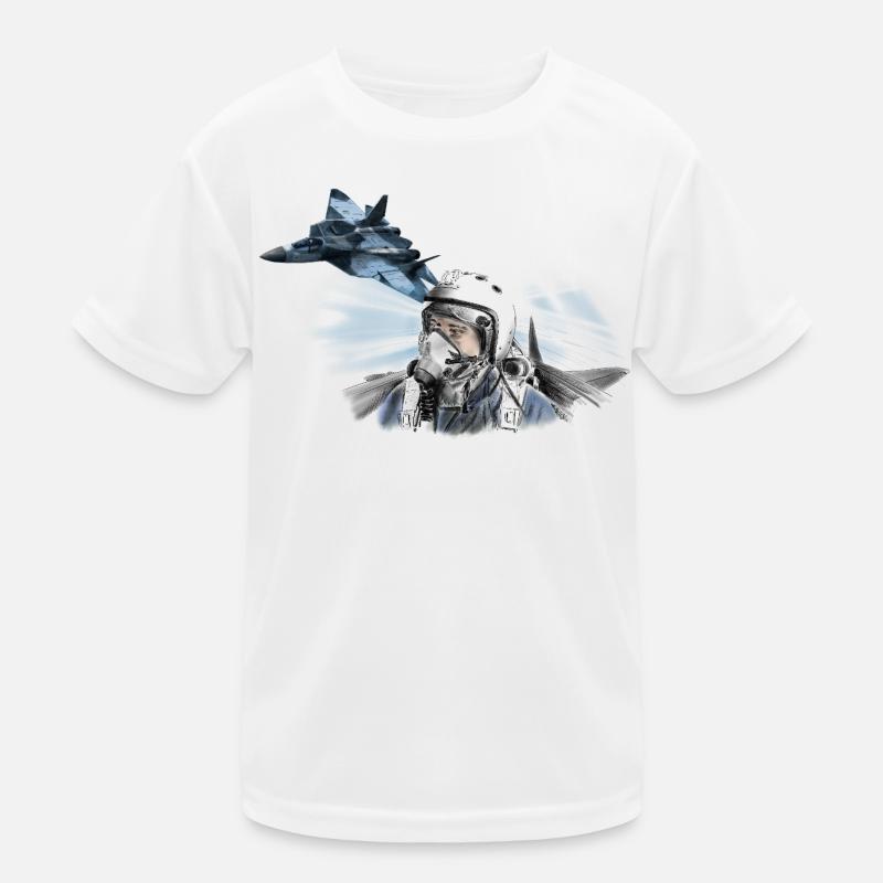 Jet Pilot Kinder Funktions-T-Shirt