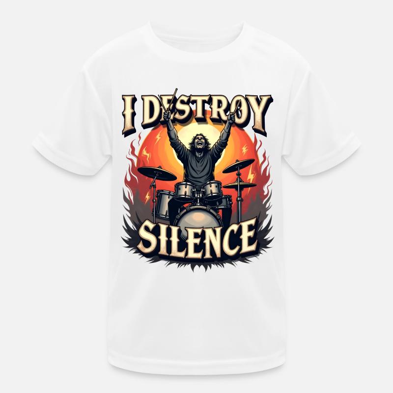 Batteur – I Destroy Silence T-shirt sport Enfant