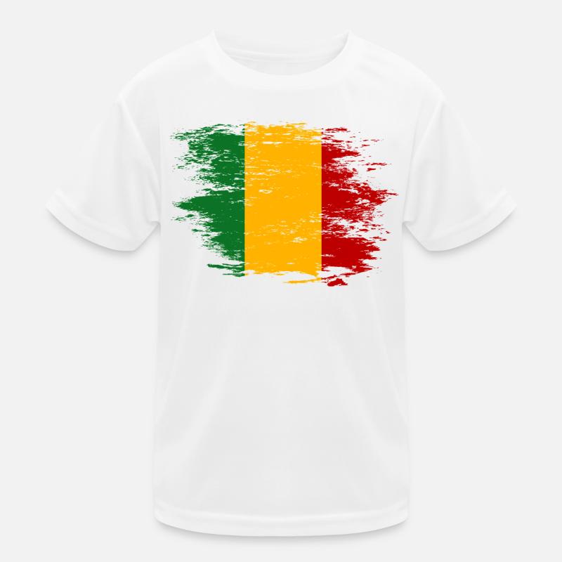 Drapeau du Mali utilisé T-shirt sport Enfant