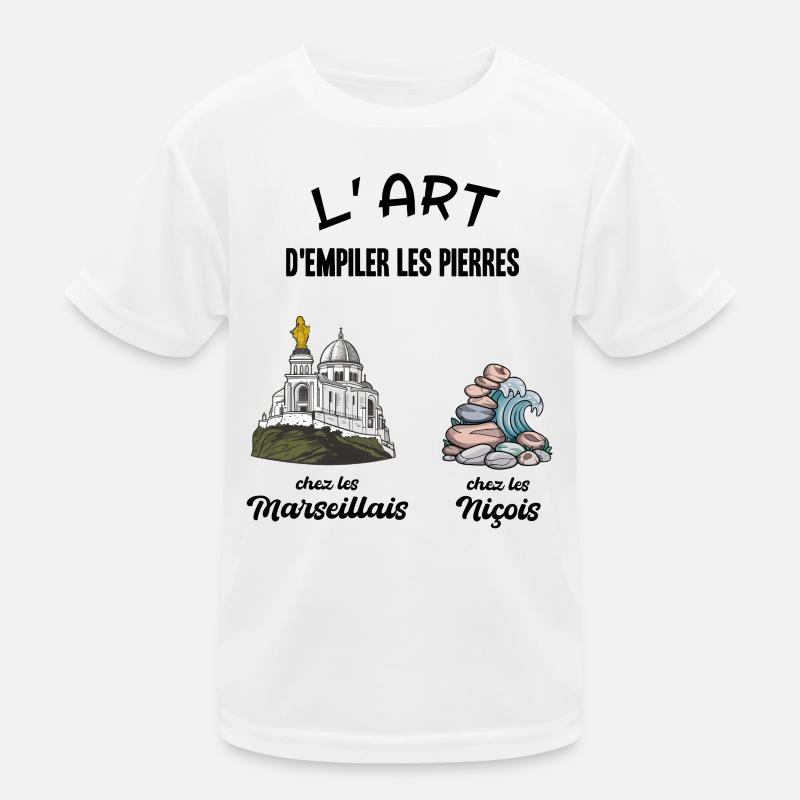 Marseille vs Nice Humor With Friends Kids Functional T-Shirt