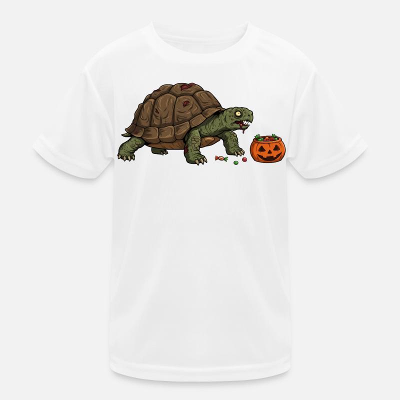 Haunted Turtle Halloween Candy Kids Functional T-Shirt