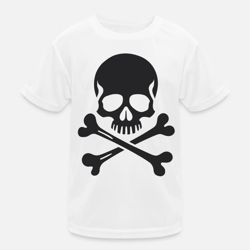 Crâne Jolly Roger classique T-shirt sport Enfant