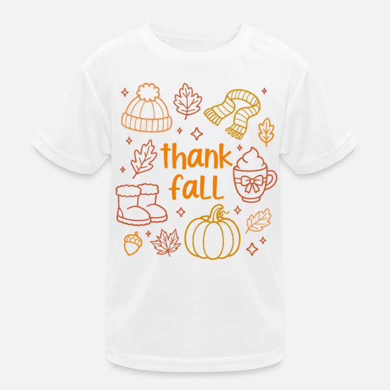 Thank Fall Kids Functional T-Shirt