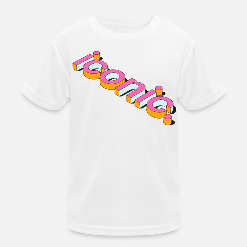 Conception de typographie 3D rétro emblématique T-shirt sport Enfant